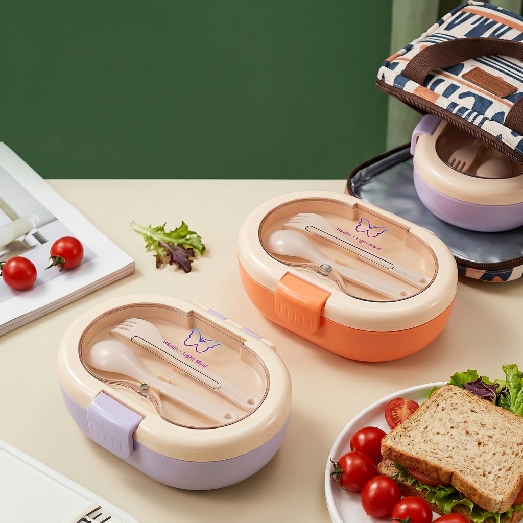 Meal Prep Meal Ideas - Portable Plastic Bento Lunch Box Kids