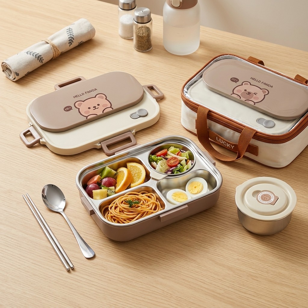 Meal Prep Meal Ideas - 304 Stainless Steel Bento Box Leak-Proof