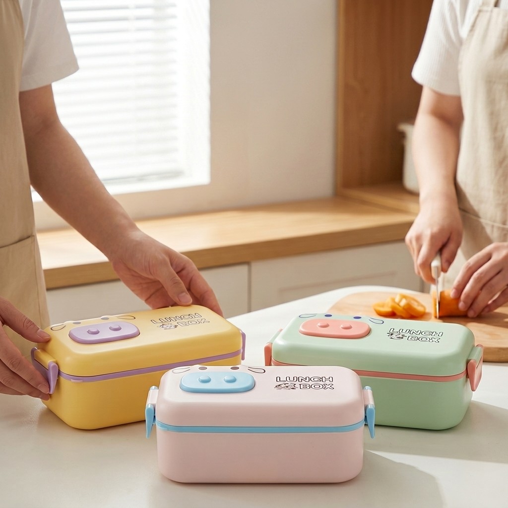 Kawaii Plastic Bento Box for K - огляд і ціна Meal Prep Meal Ideas