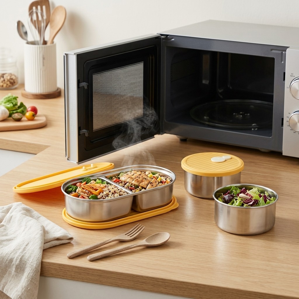 Microwavable 304 Stainless Ste - огляд і ціна Meal Prep Meal Ideas