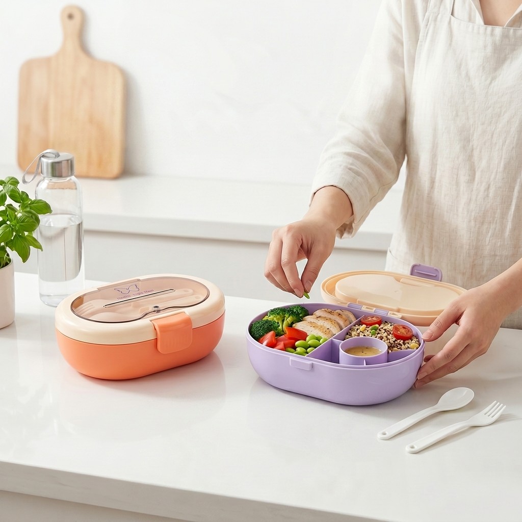Portable Plastic Bento Lunch B - огляд і ціна Meal Prep Meal Ideas