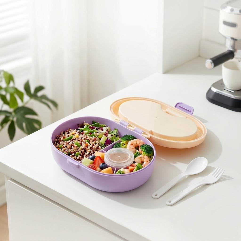 Portable Plastic Bento Lunch B - огляд і ціна Meal Prep Meal Ideas