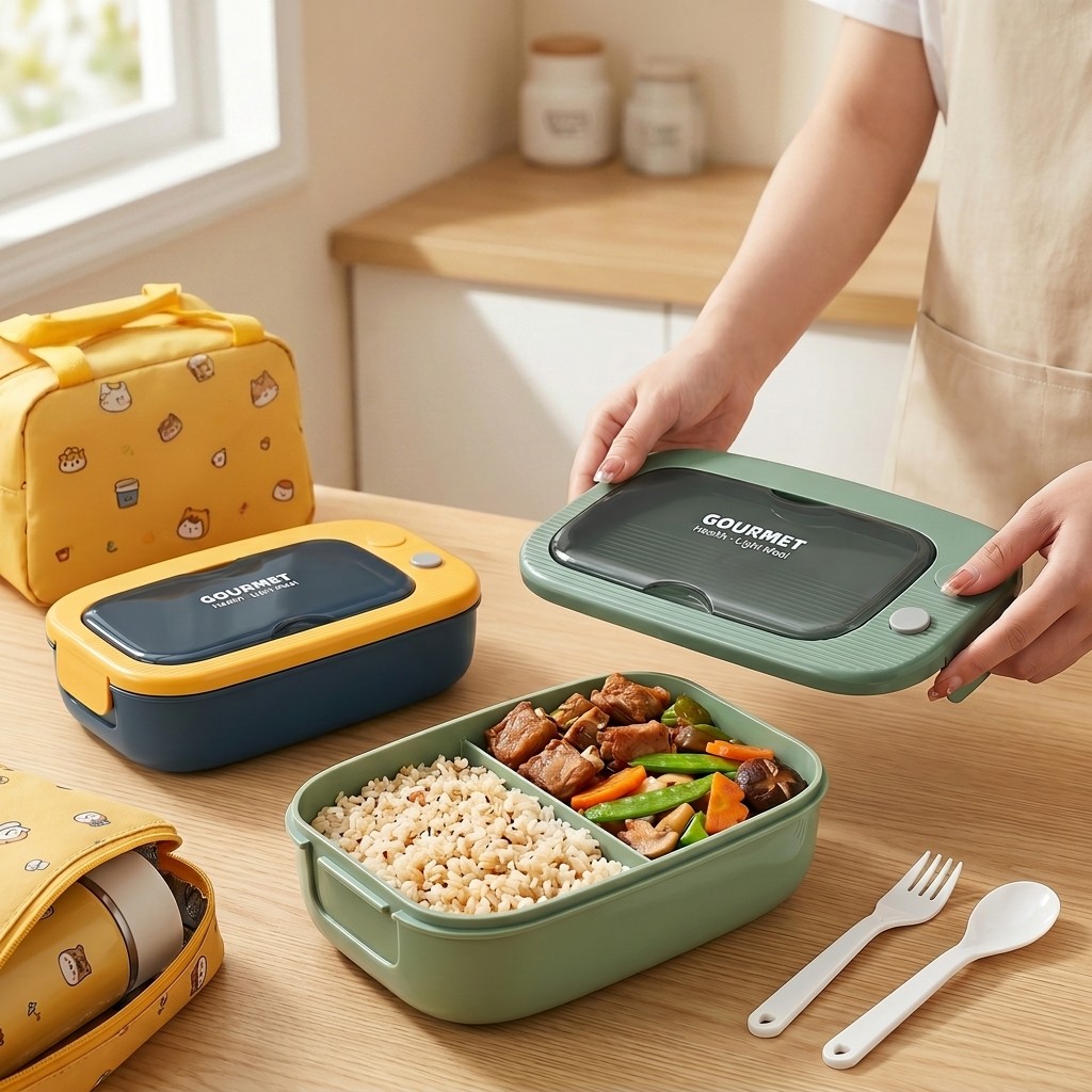 Microwavable Plastic Bento Box - огляд і ціна Meal Prep Meal Ideas