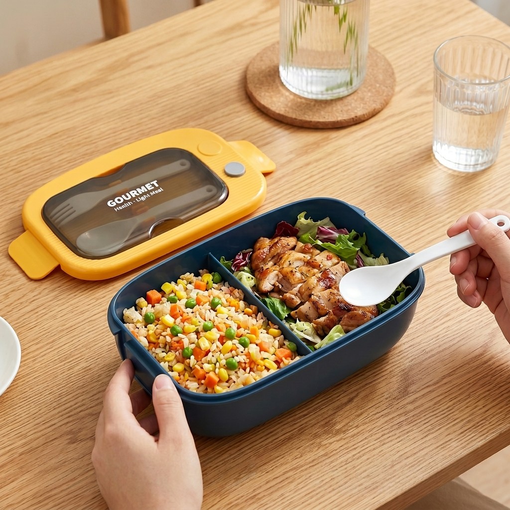 Microwavable Plastic Bento Box - огляд і ціна Meal Prep Meal Ideas