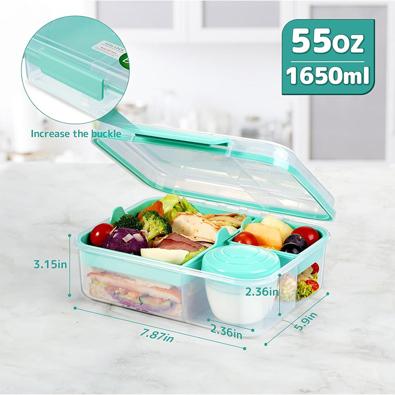 4 Compartment Leakproof Bento  - огляд і ціна Meal Prep Meal Ideas