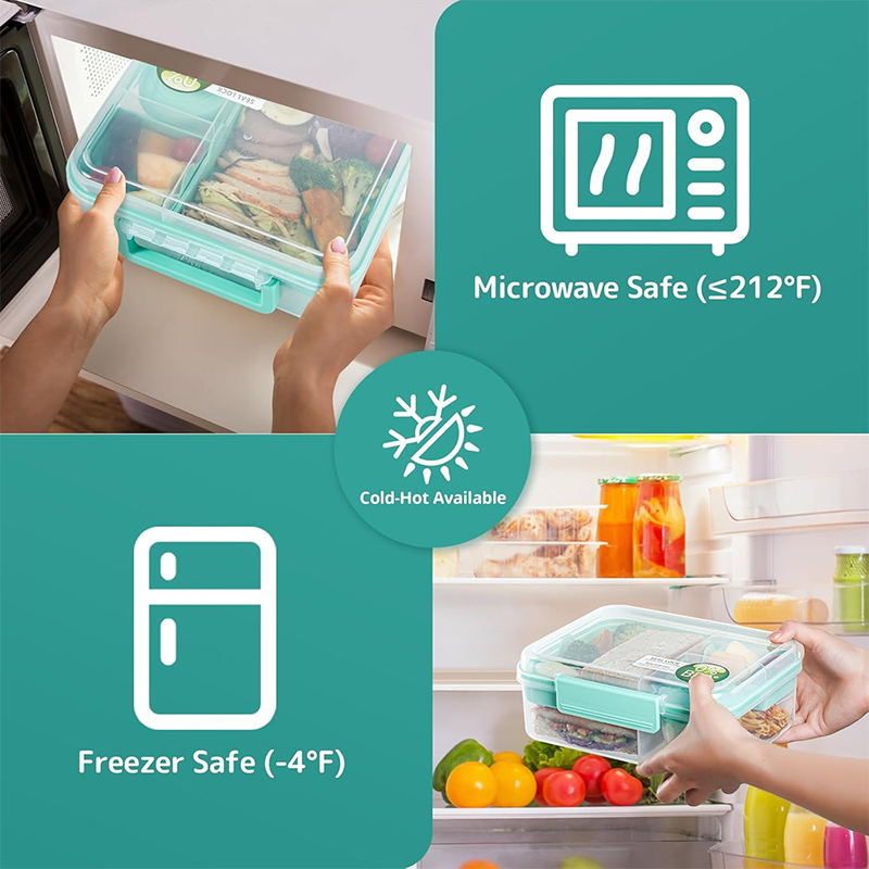 4 Compartment Leakproof Bento  - огляд і ціна Meal Prep Meal Ideas