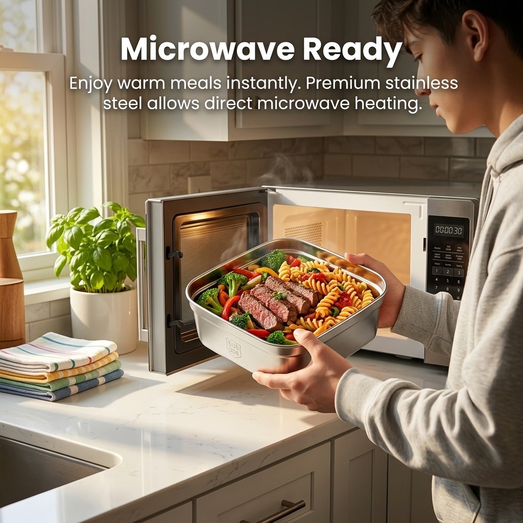 Microwavable 304 Stainless Ste - огляд і ціна Meal Prep Meal Ideas